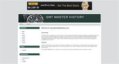Desktop Screenshot of gmtmasterhistory.com