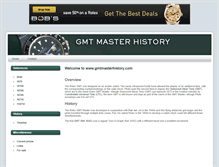 Tablet Screenshot of gmtmasterhistory.com